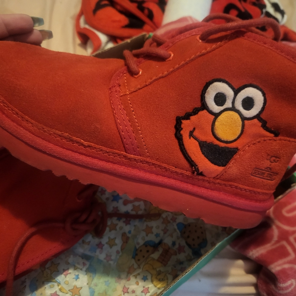 Ugg Red Elmo Suede Boots